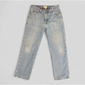 LL Bean Mens Classic Fit Flannel Lined Jeans Stonewashed Heavy 34x30